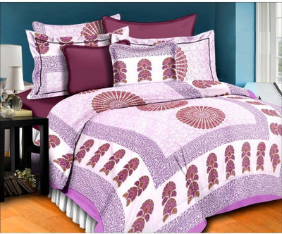 52% OFF on Bazaar Cotton Printed Double Bedsheet