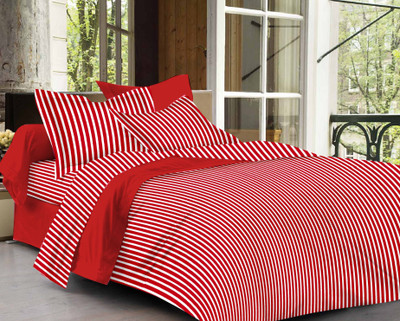 58% OFF on Ahmedabad Cotton Cotton Striped Single Bedsheet 1 Single Bedsheet & 1 Pillow Cover, Red, White 58% OFF on Ahmedabad Cotton Cotton Striped Single Bedsheet 1 Single Bedsheet & 1 Pillow Cover, Red, White