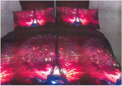 28% OFF on Ross Luxury Living Polyester Graphic Single Bedsheet