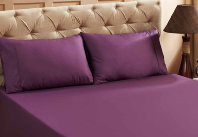 Maspar Cotton Solid Double Bedsheet