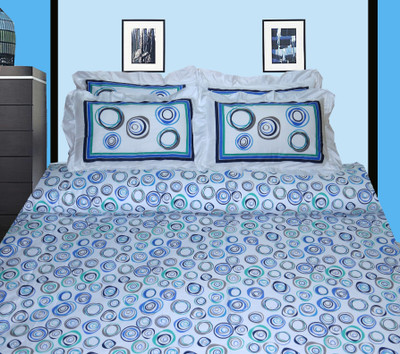 10% OFF on Petals Cotton, Satin Geometric Double King Bedsheet 10% OFF on Petals Cotton, Satin Geometric Double King Bedsheet