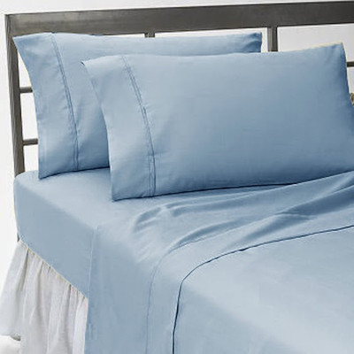 25% OFF on Amrich Cotton Solid King Fitted Bedsheet