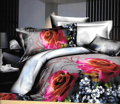 61% OFF on Fabloom Polycotton Printed Double Bedsheet