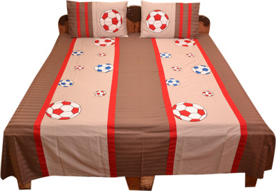 Bichawan Cotton Embroidered Double Bedsheet