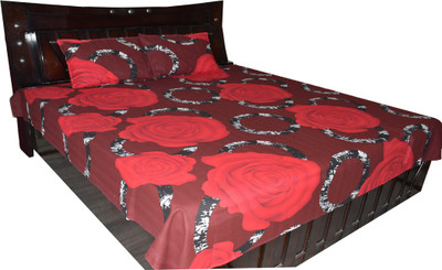 50% OFF on Fabbig Cotton Floral Double Bedsheet