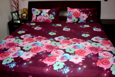 21% OFF on Rajasthani Decor Cotton Printed Double Bedsheet