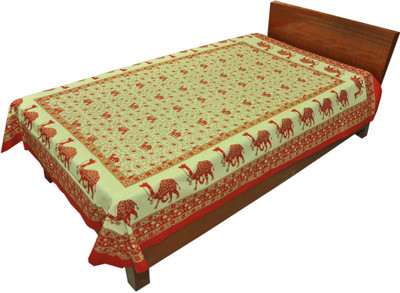 69% OFF on RajLaxmi Cotton Checkered Single Bedsheet
