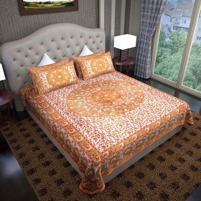 64% OFF on Graffiti Home Cotton Abstract Double Bedsheet