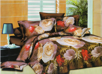 33% OFF on Vrinda Cotton Printed Double Bedsheet