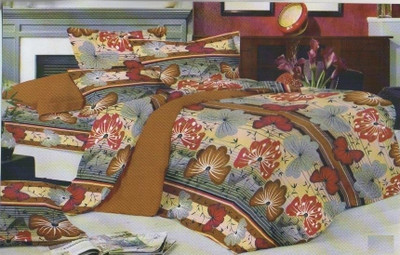 35% OFF on Lali Prints Cotton Floral King Bedsheet 1 Bedsheet, 2 Pillow Covers, Multicolor