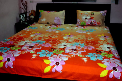 21% OFF on Rajasthani Decor Cotton Printed Double Bedsheet