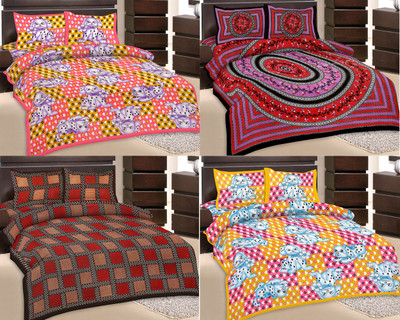 42% OFF on Rangasthali Cotton Printed Double Bedsheet
