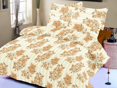 25% OFF on Caps Satin Floral Double Bedsheet 25% OFF on Caps Satin Floral Double Bedsheet