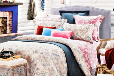 50% OFF on Valtellina Cotton Printed Double Bedsheet