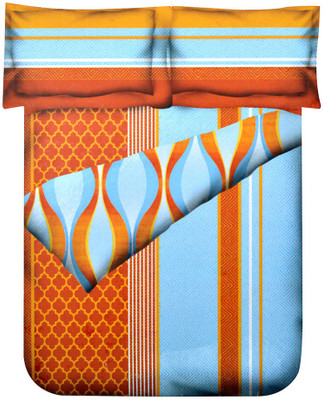 60% OFF on At Home Self Design Double Comforter