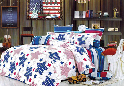 31% OFF on Enfin Homes Cotton Printed Double Bedsheet 1 Bedsheet, 2 Pillow Covers, Blue