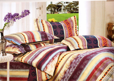 45% OFF on Melody Cotton Floral Double Fitted Bedsheet