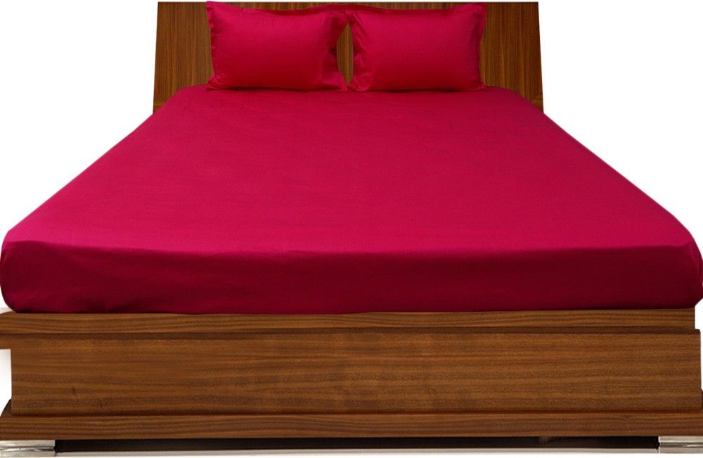 10% OFF on LNT Cotton Plain Single Bedsheet