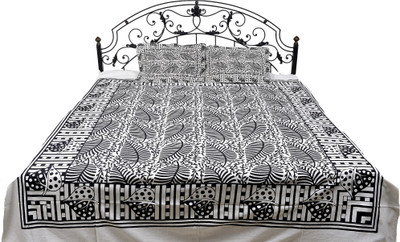 16% OFF on Exotic India Cotton Printed Double Bedsheet 1 Bedsheet, 2 Pillow Covers, Black 16% OFF on Exotic India Cotton Printed Double Bedsheet 1 Bedsheet, 2 Pillow Covers, Black