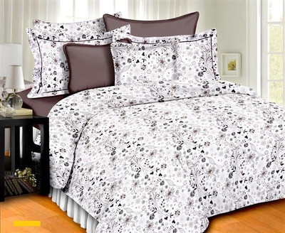 52% OFF on Aalidhra Techtex Cotton Floral Double Bedsheet