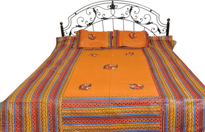 16% OFF on Exotic India Cotton Embroidered Double Bedsheet 1 Bedsheet, 2 Pillow Covers, Yellow 16% OFF on Exotic India Cotton Embroidered Double Bedsheet 1 Bedsheet, 2 Pillow Covers, Yellow