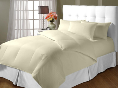 19% OFF on Blush Cotton Solid Double King Bedsheet