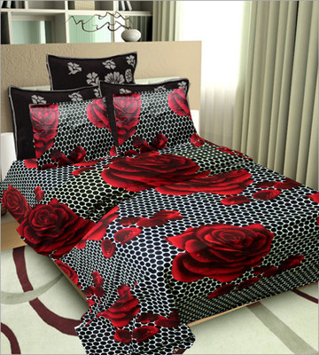 40% OFF on Shopgrab Cotton Printed Double Bedsheet