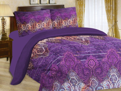 20% OFF on Cadillac Cotton Printed Double Bedsheet