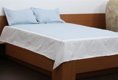 50% OFF on Flazee Cotton Printed King Bedsheet 1 BedSheet, 2Pillow Cover, Light Blue 50% OFF on Flazee Cotton Printed King Bedsheet 1 BedSheet, 2Pillow Cover, Light Blue