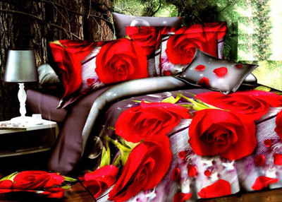 56% OFF on Home Stylo By Fablooms Polycotton Floral Double Bedsheet