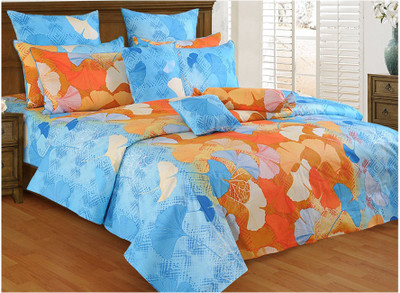 30% OFF on Salona Bichona Cotton Printed Double Bedsheet 1 Bedsheet, 2 Pillow Covers, Multicolor