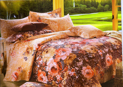 61% OFF on KKK Cotton Floral Double Bedsheet