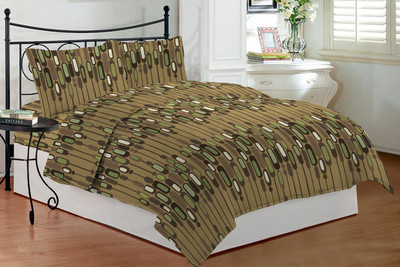 25% OFF on Bombay Dyeing Cotton Printed Double Bedsheet 2 Pillow Covers, 1 Bedsheet, Multicolor