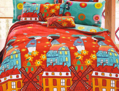 53% OFF on Wrap Cotton Printed Single Bedsheet