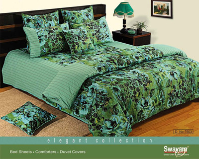 Swayam Cotton Printed King Bedsheet