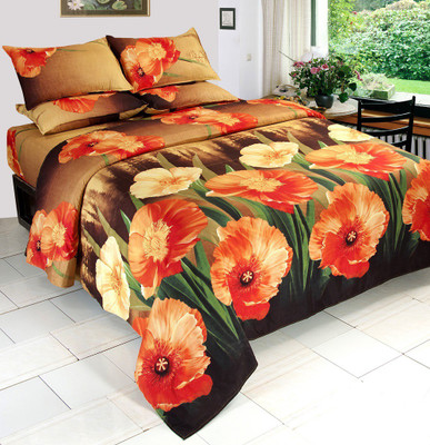 31% OFF on Vertex Polyester Floral Double Bedsheet 31% OFF on Vertex Polyester Floral Double Bedsheet
