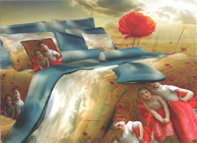 46% OFF on Retro Pool Polycotton Floral Double Bedsheet