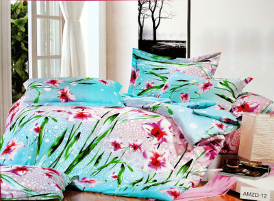 66% OFF on Valtellina Cotton Floral Double King Bedsheet