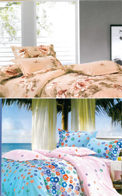 53% OFF on Fabhomes Polycotton Floral Double Bedsheet