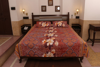 33% OFF on Soundarya Cotton Printed Double Bedsheet