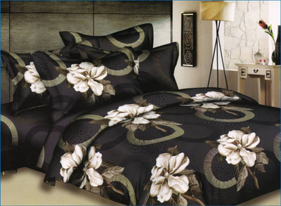 32% OFF on Skap Cotton Floral Double Bedsheet