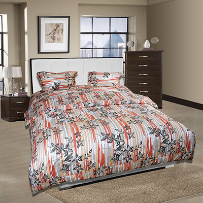 By Adab Cotton Floral King Bedsheet