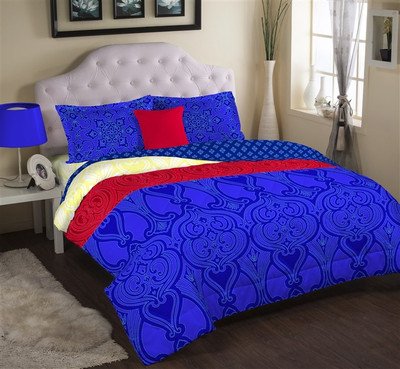 Portico New York Cotton Printed Single Bedsheet 1 Bed Sheet, 1 Pillow Covers, Multicolor Portico New York Cotton Printed Single Bedsheet 1 Bed Sheet, 1 Pillow Covers, Multicolor