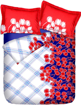 53% OFF on meSleep Cotton Floral Double Bedsheet 53% OFF on meSleep Cotton Floral Double Bedsheet