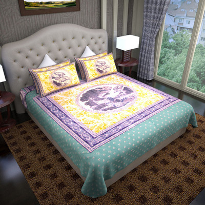 64% OFF on Graffiti Home Cotton Printed Double Bedsheet
