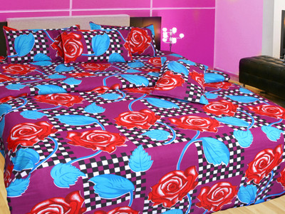 68% OFF on Z Decor Cotton Floral Double Bedsheet