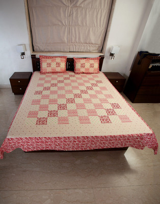 61% OFF on Jodhaa Cotton Printed Double Bedsheet