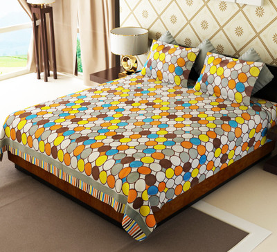 70% OFF on Home Candy Cotton Polka Double Bedsheet 1 Bedsheet, 2 Pillow Covers, Multicolor 70% OFF on Home Candy Cotton Polka Double Bedsheet 1 Bedsheet, 2 Pillow Covers, Multicolor