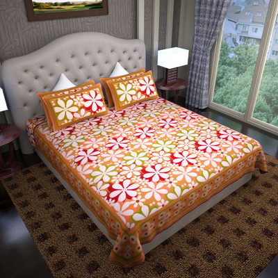 64% OFF on Graffiti Home Cotton Printed Double Bedsheet