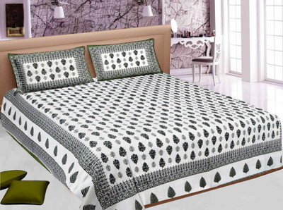 42% OFF on Jaipur Printex Cotton Printed Double Bedsheet